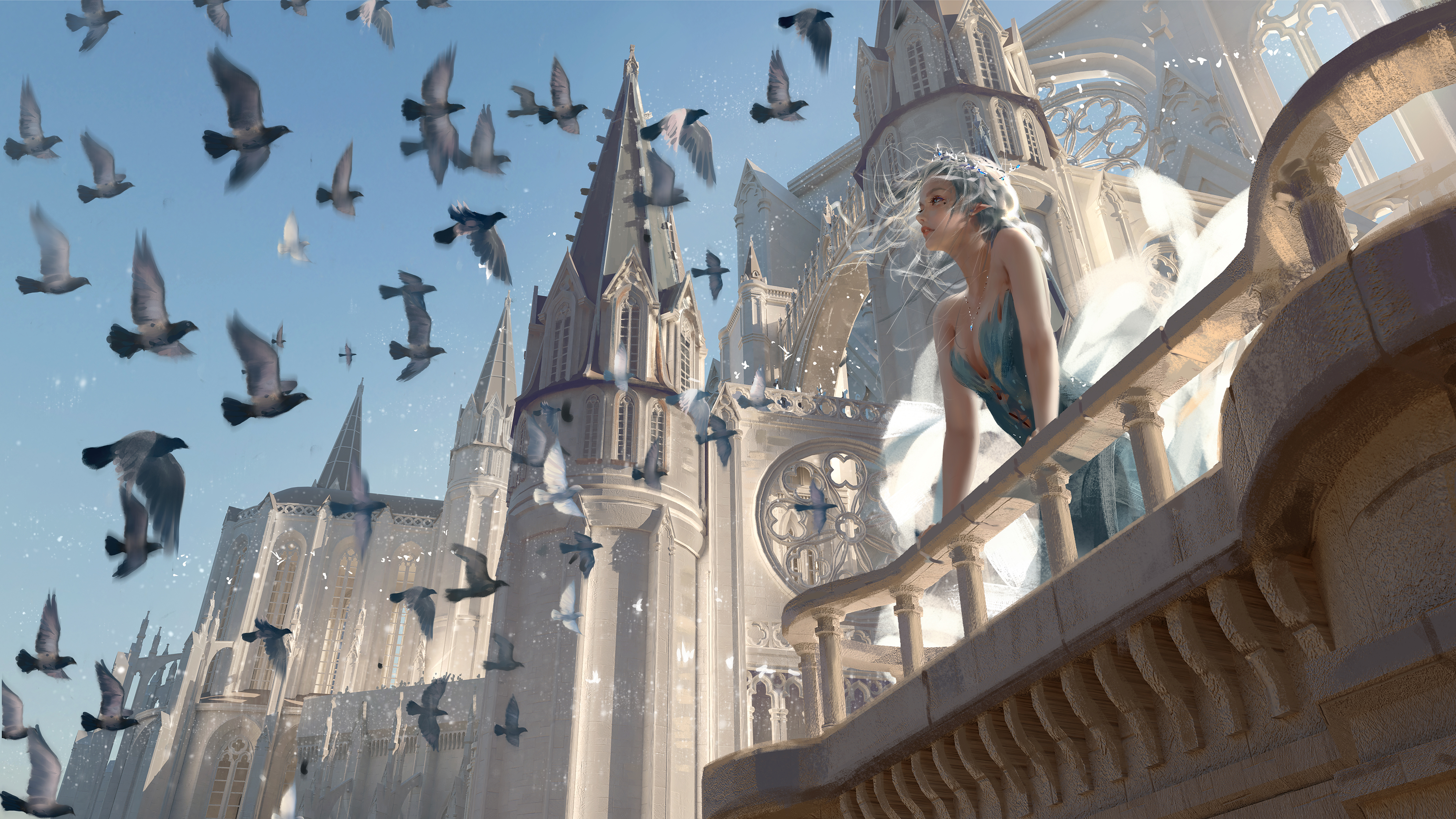 圣穹羽光 · Celestial Spire Paseo 主题皮肤预览