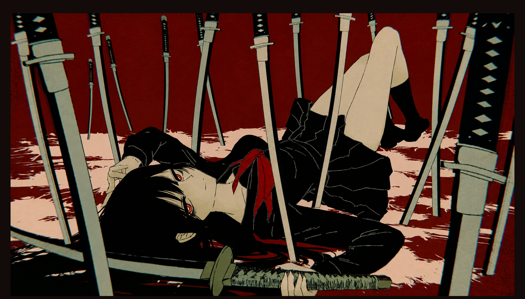 Crimson Stillness / 绯夜静域 Paseo 主题皮肤预览